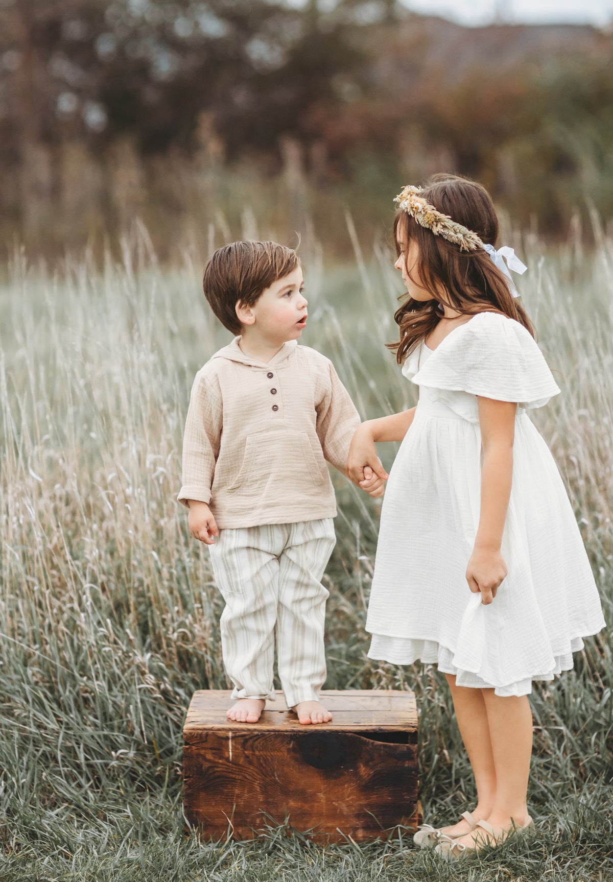 INDIE BLUE Dresses Fawn Dress (white muslin) FINAL SALE