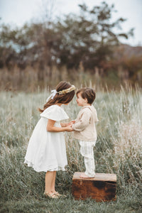 INDIE BLUE Dresses Fawn Dress (white muslin) FINAL SALE
