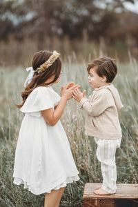 INDIE BLUE Dresses Fawn Dress (white muslin) FINAL SALE