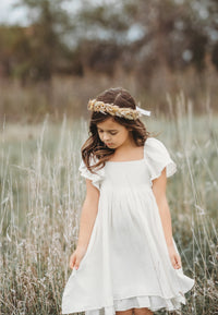 INDIE BLUE Dresses Fawn Dress (white muslin) FINAL SALE