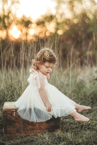 INDIE BLUE Dresses Isa Dress (antique ivory tulle)