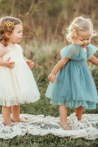 INDIE BLUE Dresses Fawn Dress (soft teal tulle)