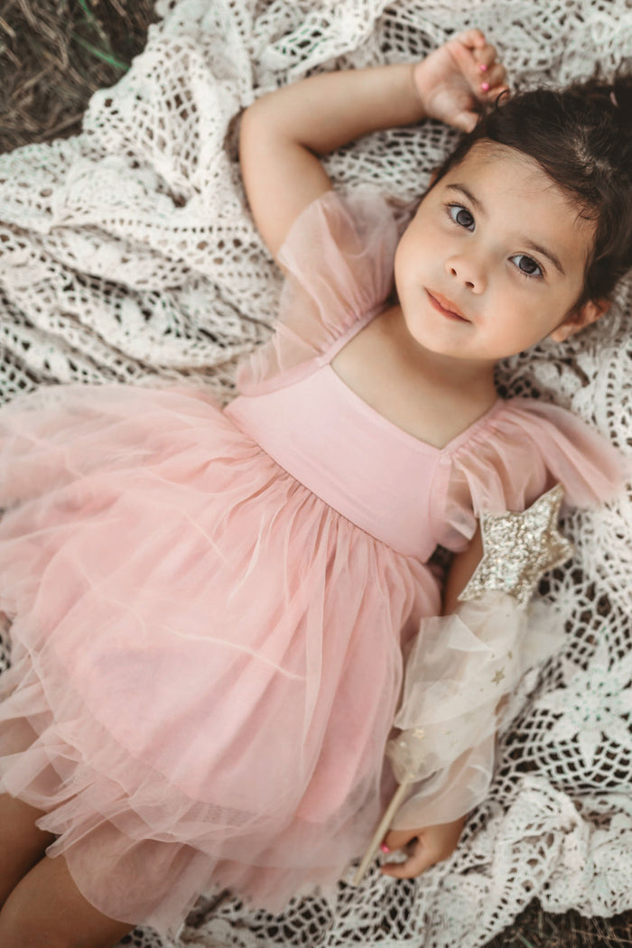 INDIE BLUE Dresses Fawn Dress (soft pink tulle)