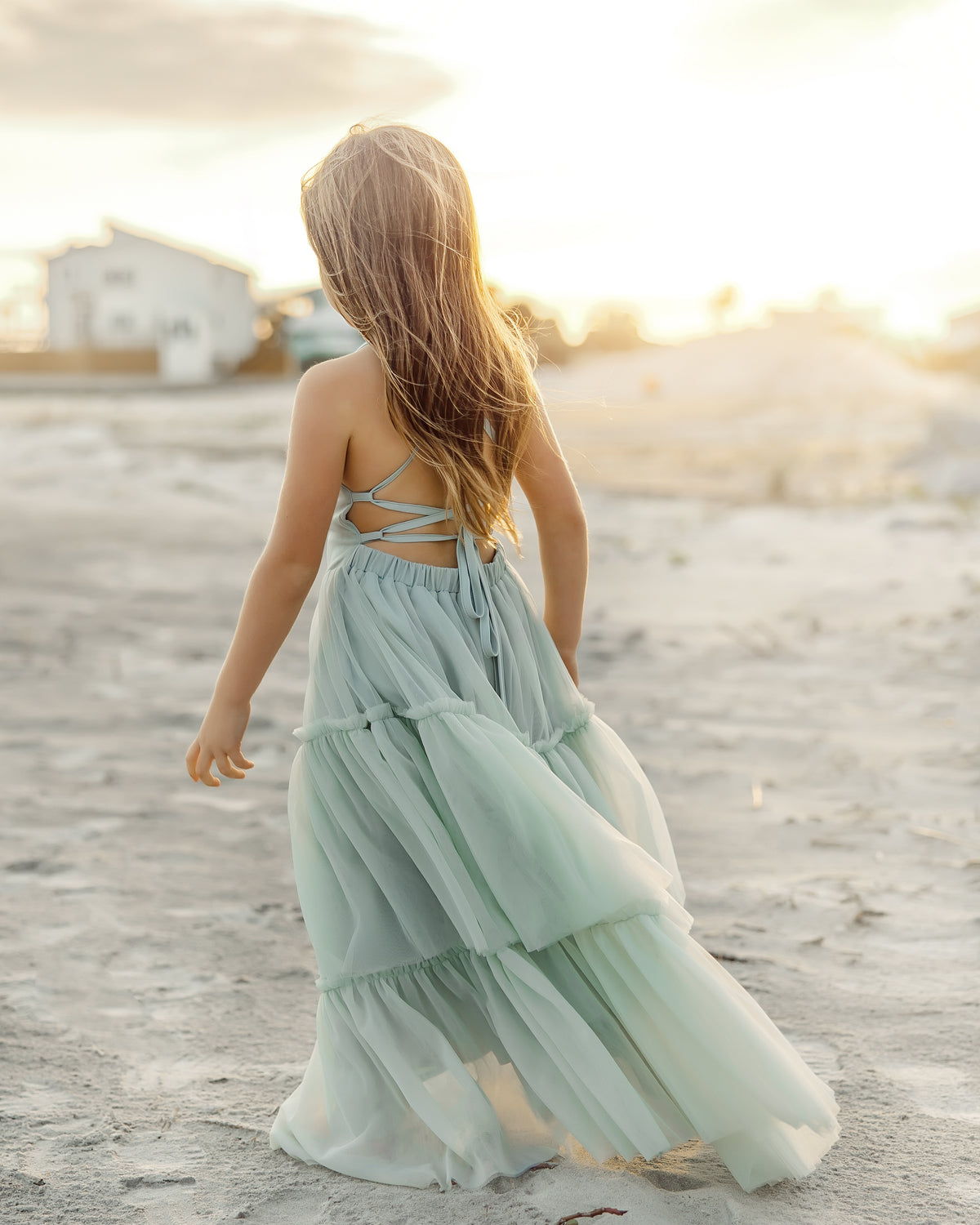INDIE BLUE Dresses Wendy Dress (mint tulle)