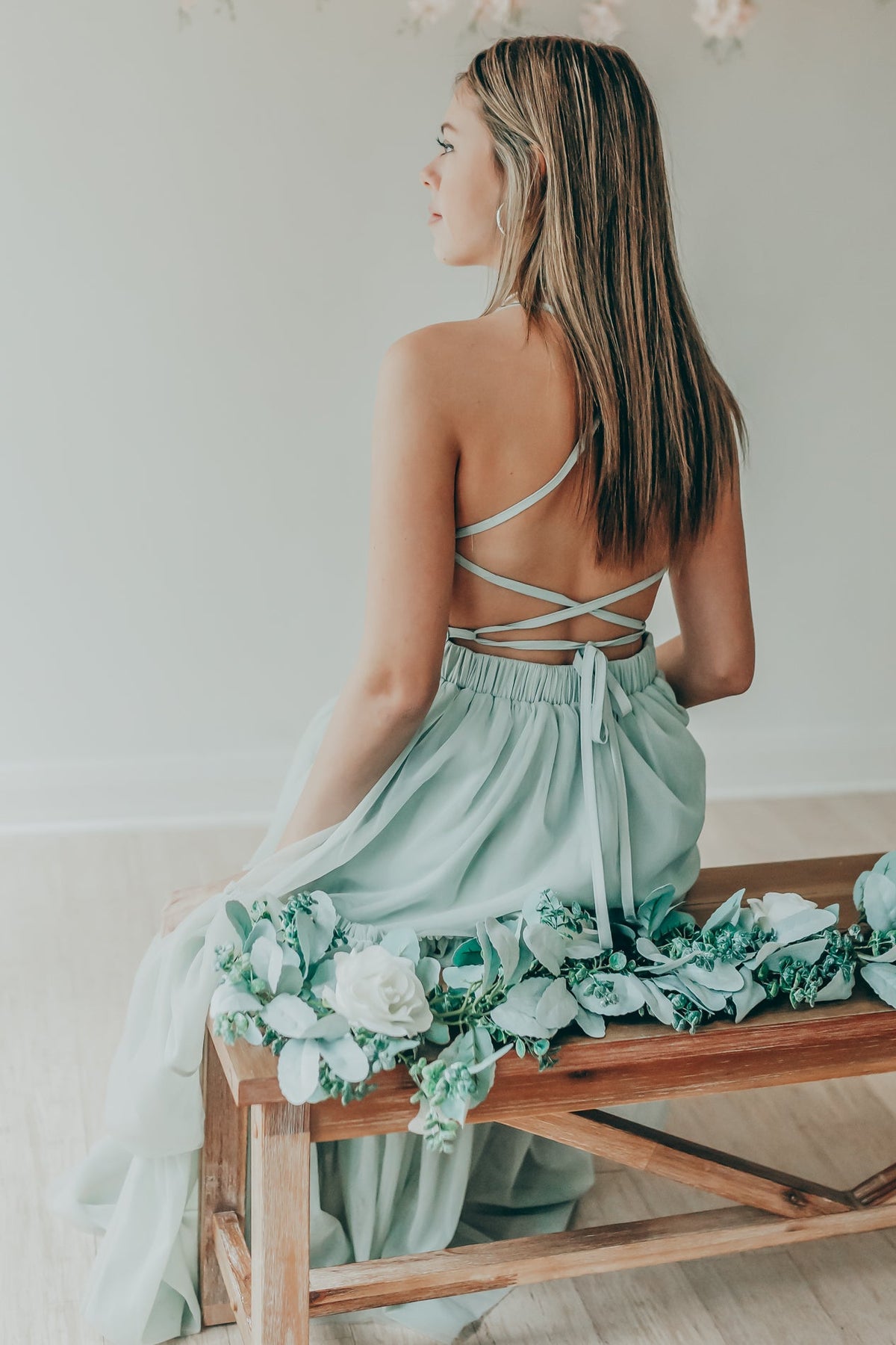 INDIE BLUE Women Women's Wendy Dress (mint tulle)