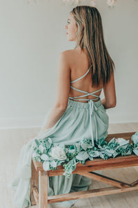 INDIE BLUE Women Women's Wendy Dress (mint tulle)