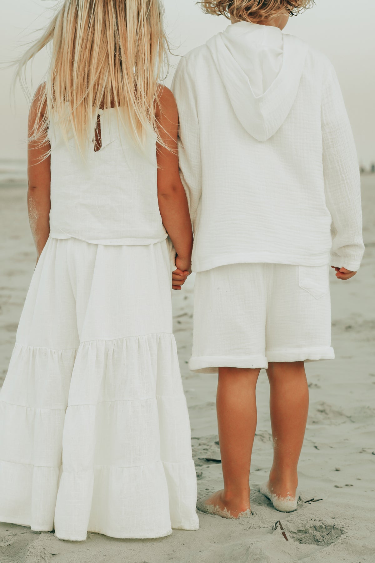 INDIE BLUE Separates Cassie Top (soft white linen) FINAL SALE