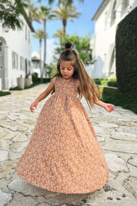 INDIE BLUE Dresses Liza Maxi Dress (cocoa sprigs)