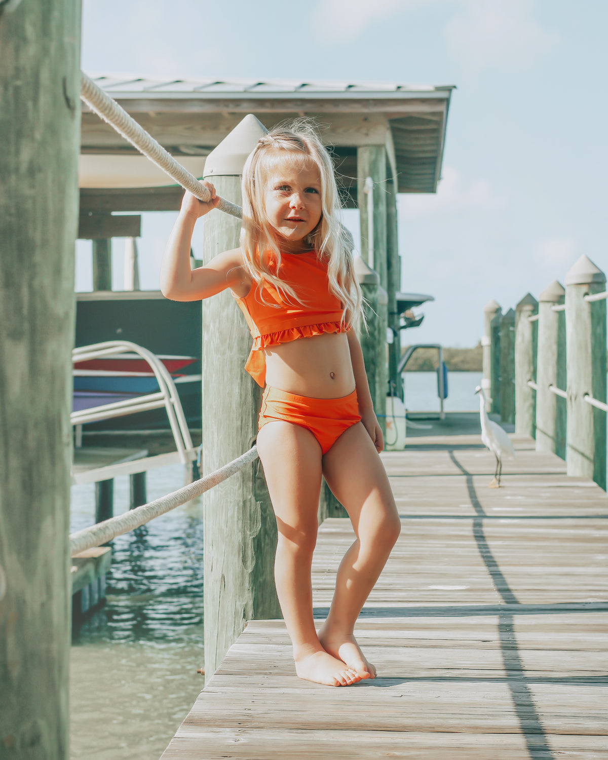 INDIE BLUE SWIM Scoopback Set (turmeric) FINAL SALE