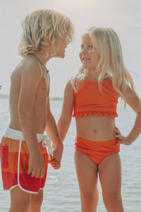 INDIE BLUE SWIM Board Shorts (spice ombre stripe)