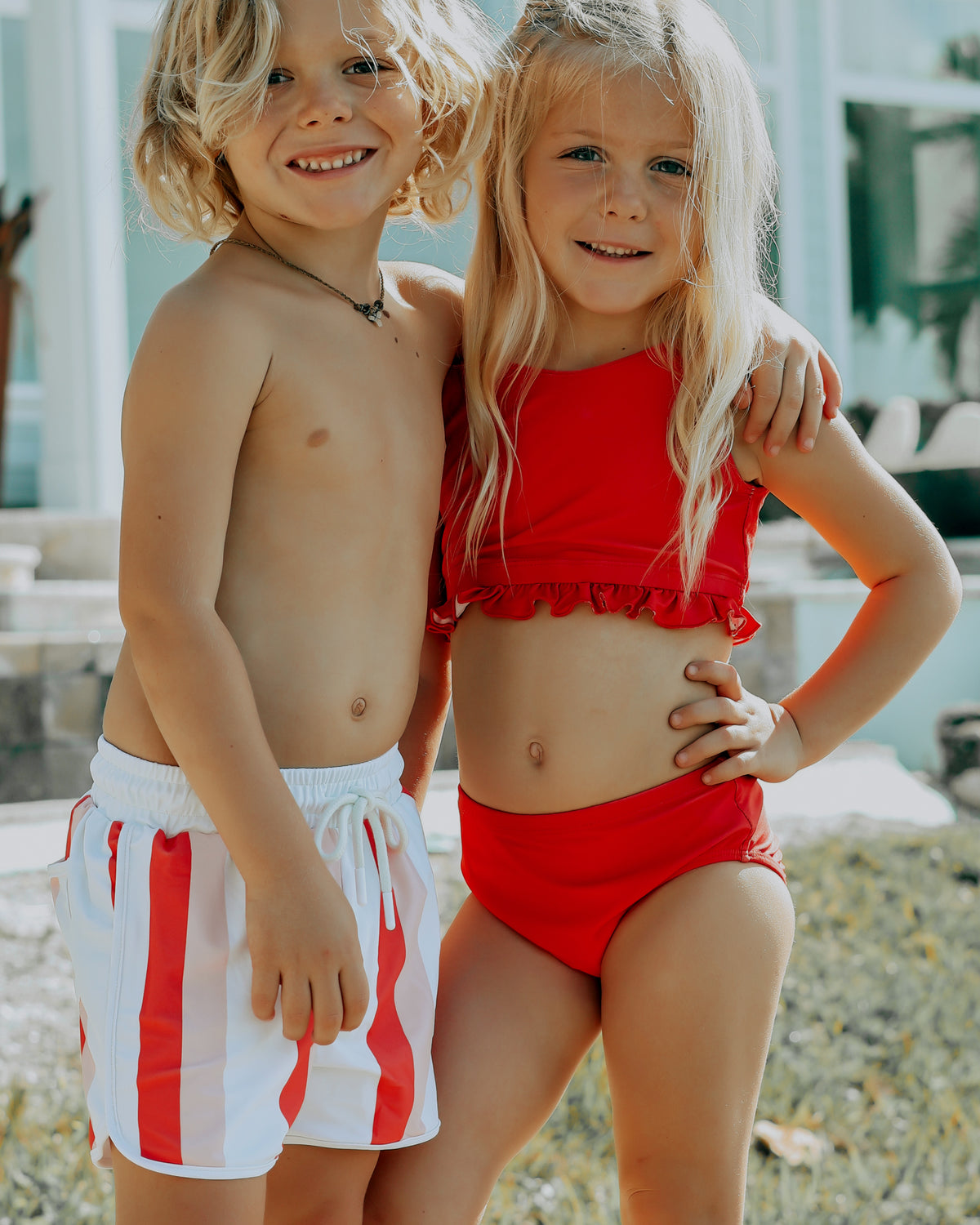 INDIE BLUE SWIM Scoopback Set (cayenne) FINAL SALE