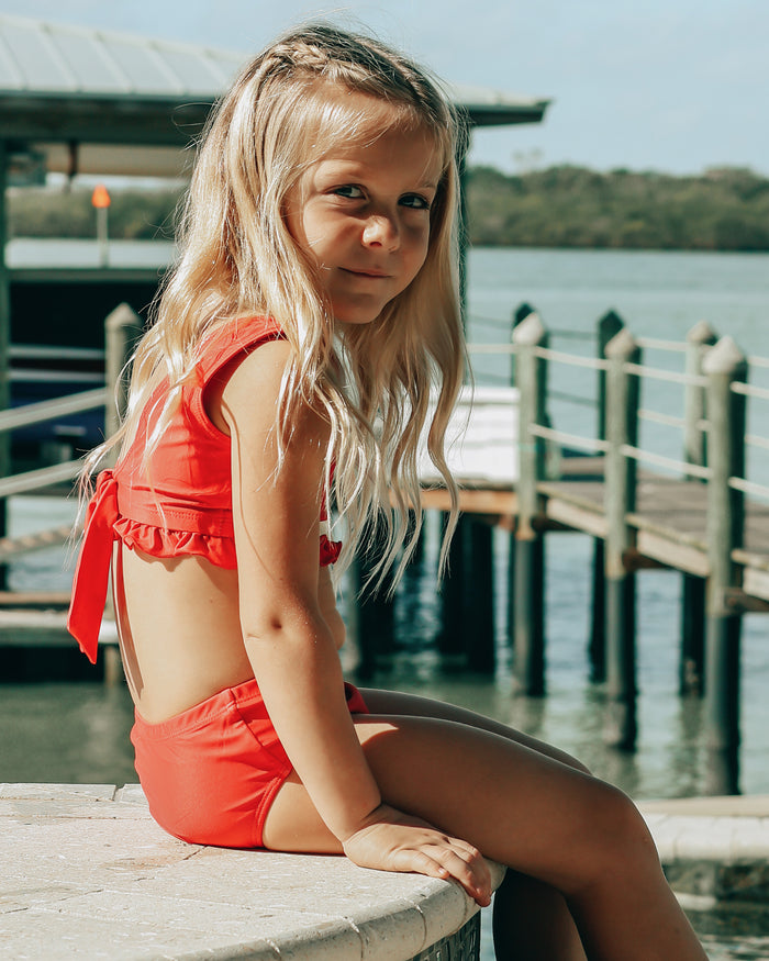 INDIE BLUE SWIM Scoopback Set (cayenne) FINAL SALE