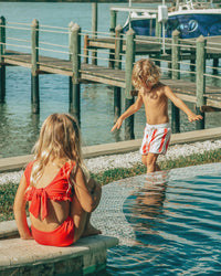 INDIE BLUE SWIM Scoopback Set (cayenne) FINAL SALE