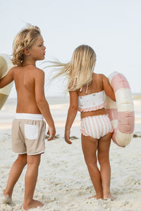 INDIE BLUE SWIM Halter Set (pink sun)