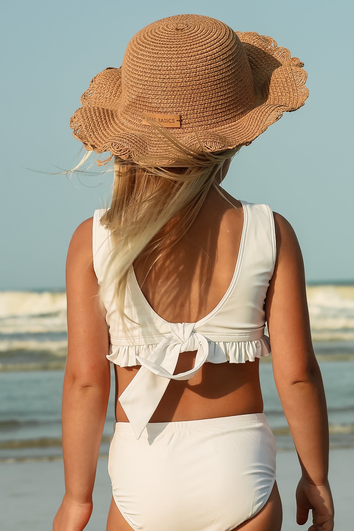 INDIE BLUE SWIM Scoopback Set (bone) FINAL SALE