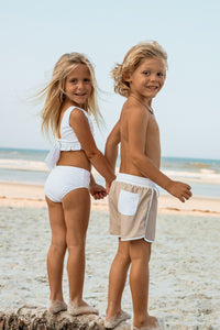 INDIE BLUE SWIM Scoopback Set (bone) FINAL SALE