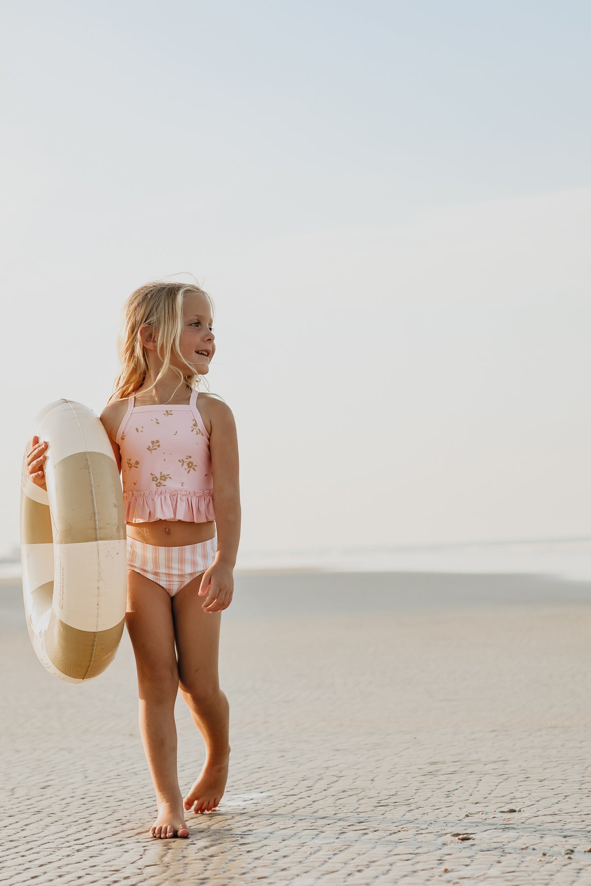 INDIE BLUE SWIM Tankini Set (pink gold floral) FINAL SALE