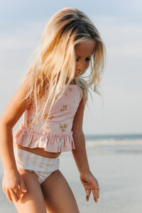 INDIE BLUE SWIM Tankini Set (pink gold floral) FINAL SALE