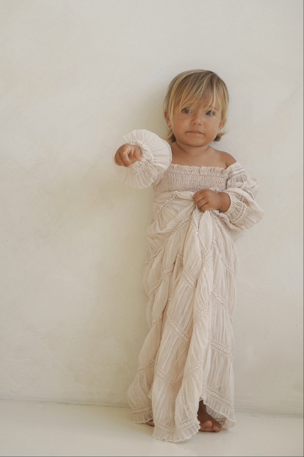 INDIE BLUE Dresses Pippa Maxi (natural chiffon)