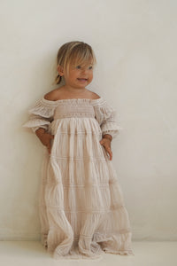 INDIE BLUE Dresses Pippa Maxi (natural chiffon)