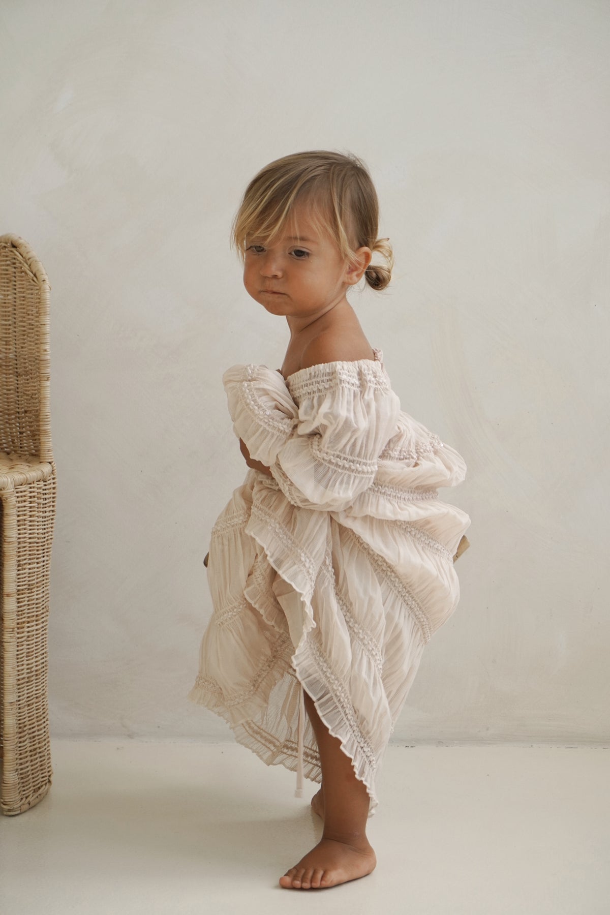 INDIE BLUE Dresses Pippa Maxi (natural chiffon)