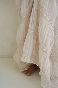 INDIE BLUE Dresses Pippa Maxi (natural chiffon)