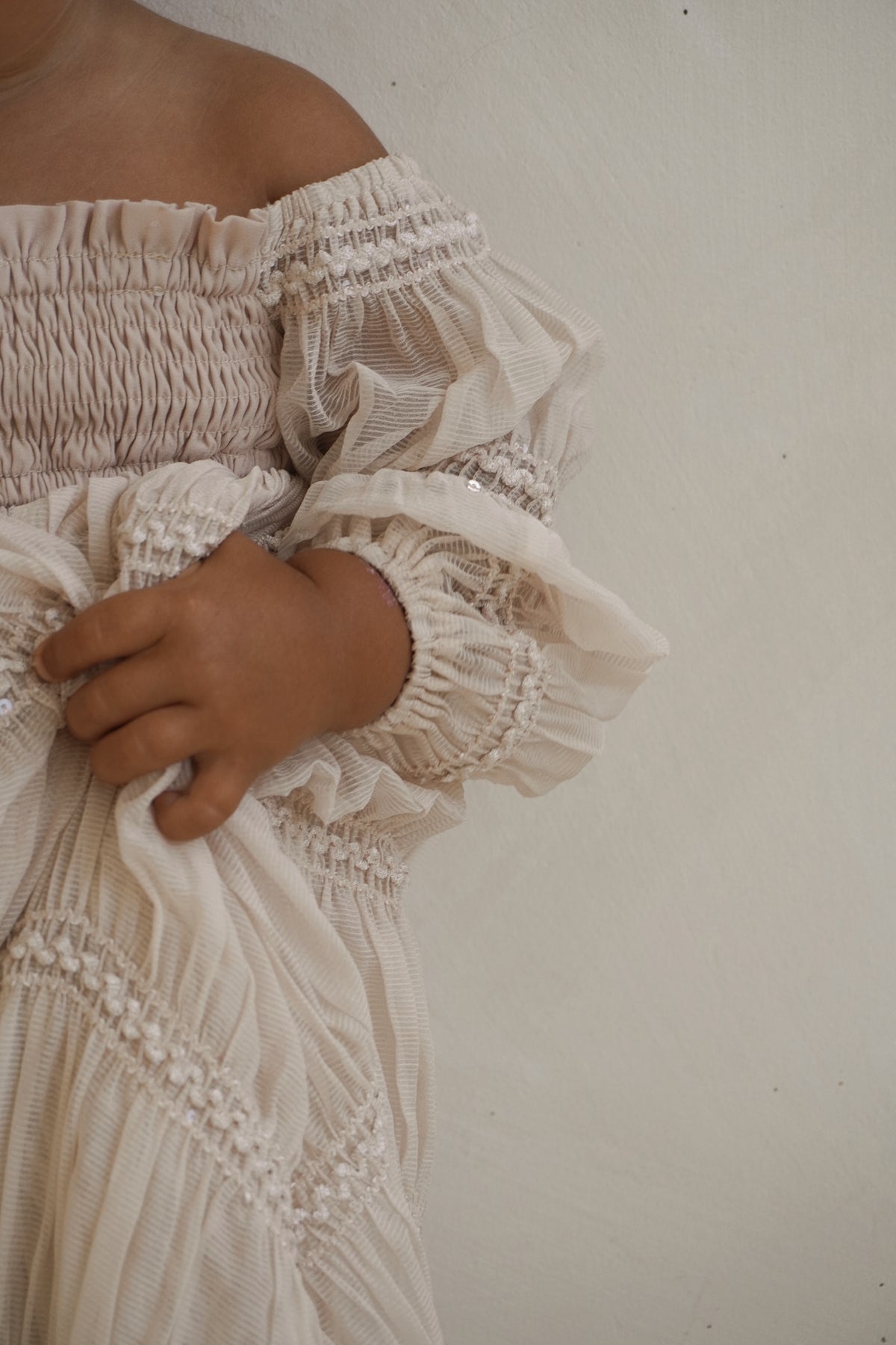 INDIE BLUE Dresses Pippa Maxi (natural chiffon)