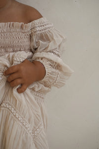 INDIE BLUE Dresses Pippa Maxi (natural chiffon)