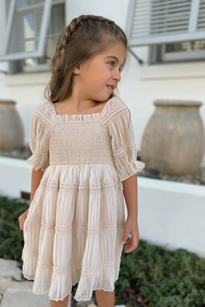 INDIE BLUE Dresses Karina Dress (natural chiffon)