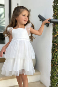INDIE BLUE Dresses Emilia Dress (soft white tulle)