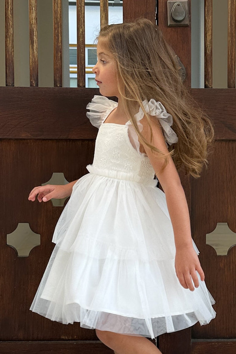 Emilia Dress (soft white tulle) FINAL SALE – INDIE BLUE