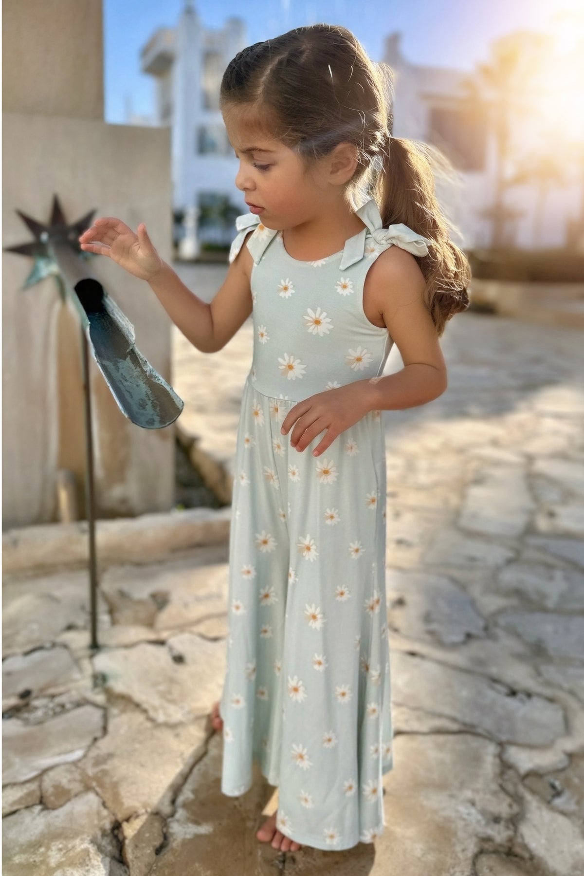 INDIE BLUE Romper Rita Tie Romper (daisy)