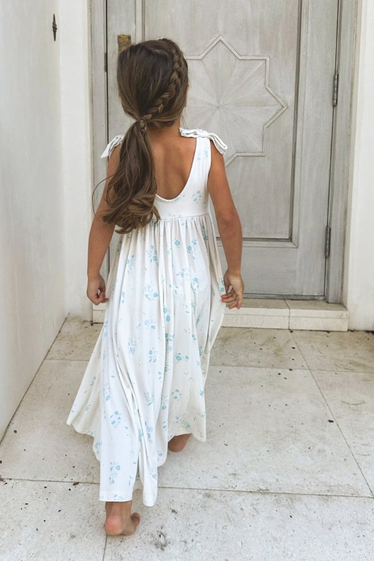 INDIE BLUE Dresses Liza Maxi Dress (blue floral)