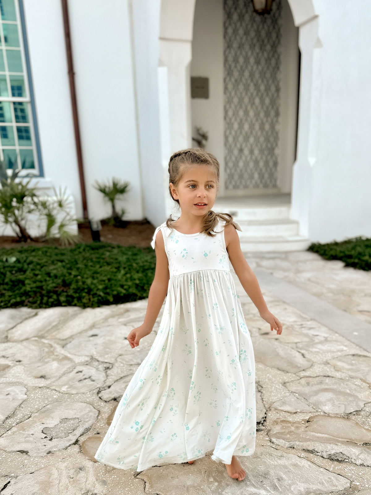 INDIE BLUE Dresses Liza Maxi Dress (blue floral)