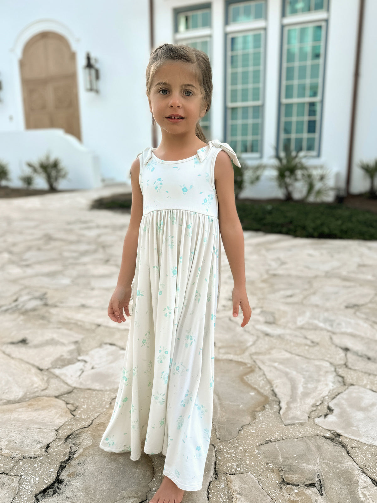 INDIE BLUE Dresses Liza Maxi Dress (blue floral)