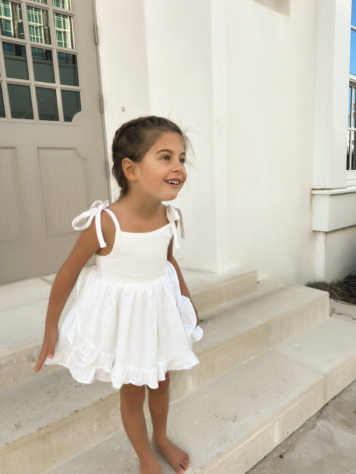 INDIE BLUE Sets Penny Tunic Set (pure white) FINAL SALE