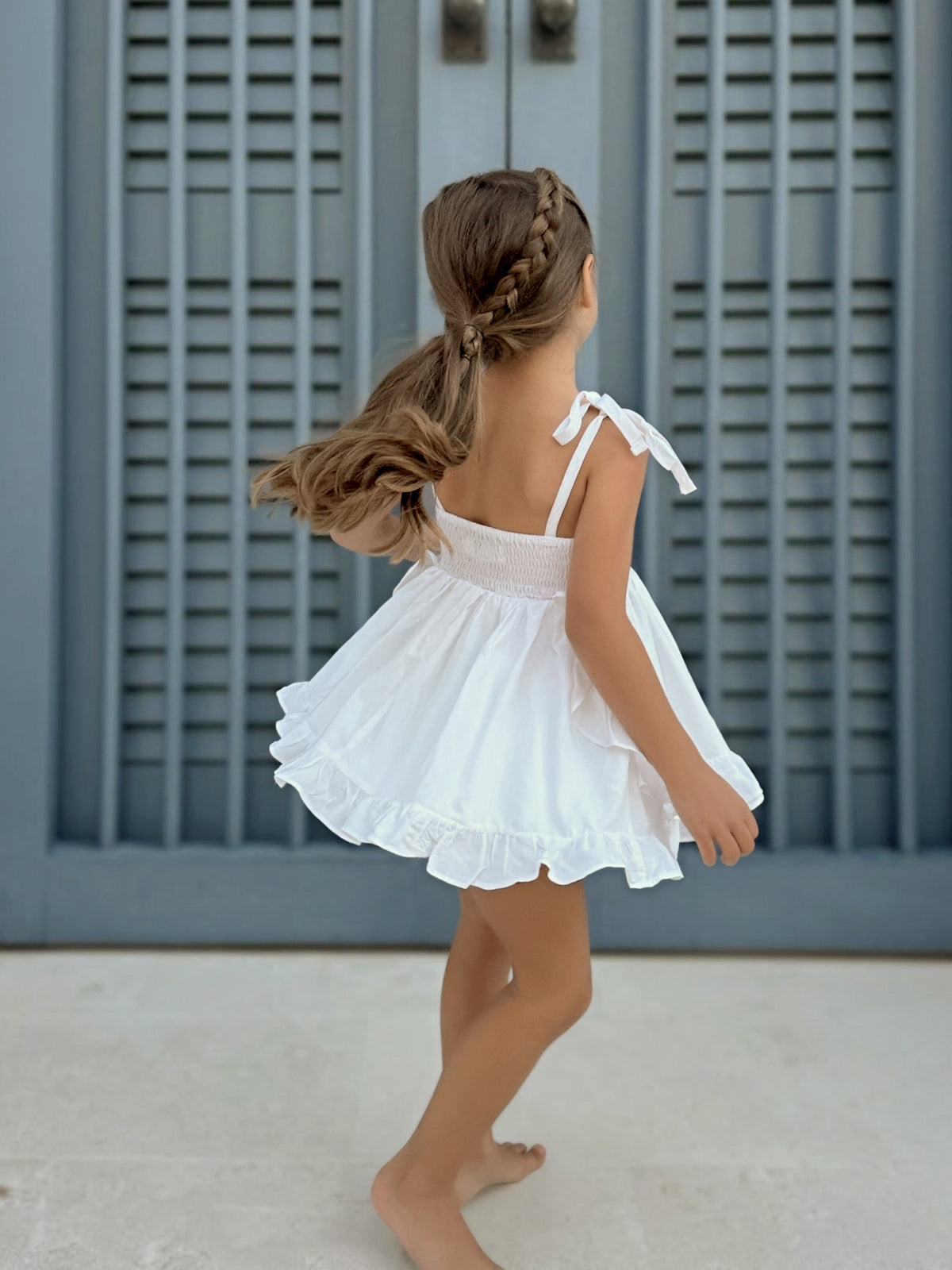 INDIE BLUE Sets Penny Tunic Set (pure white) FINAL SALE