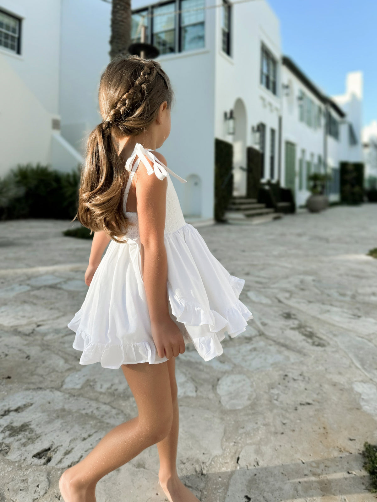 INDIE BLUE Sets Penny Tunic Set (pure white) FINAL SALE