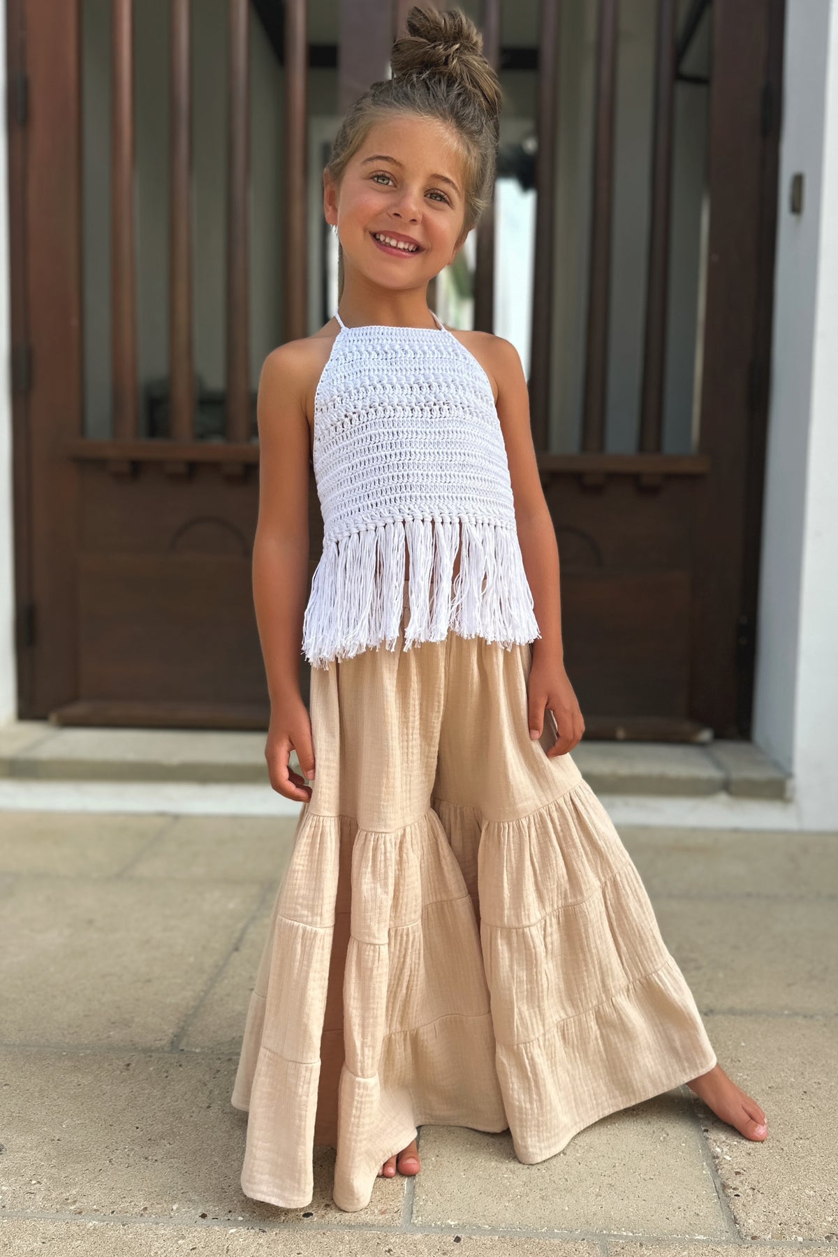 INDIE BLUE Separates Bella Maxi Pants (latte muslin)