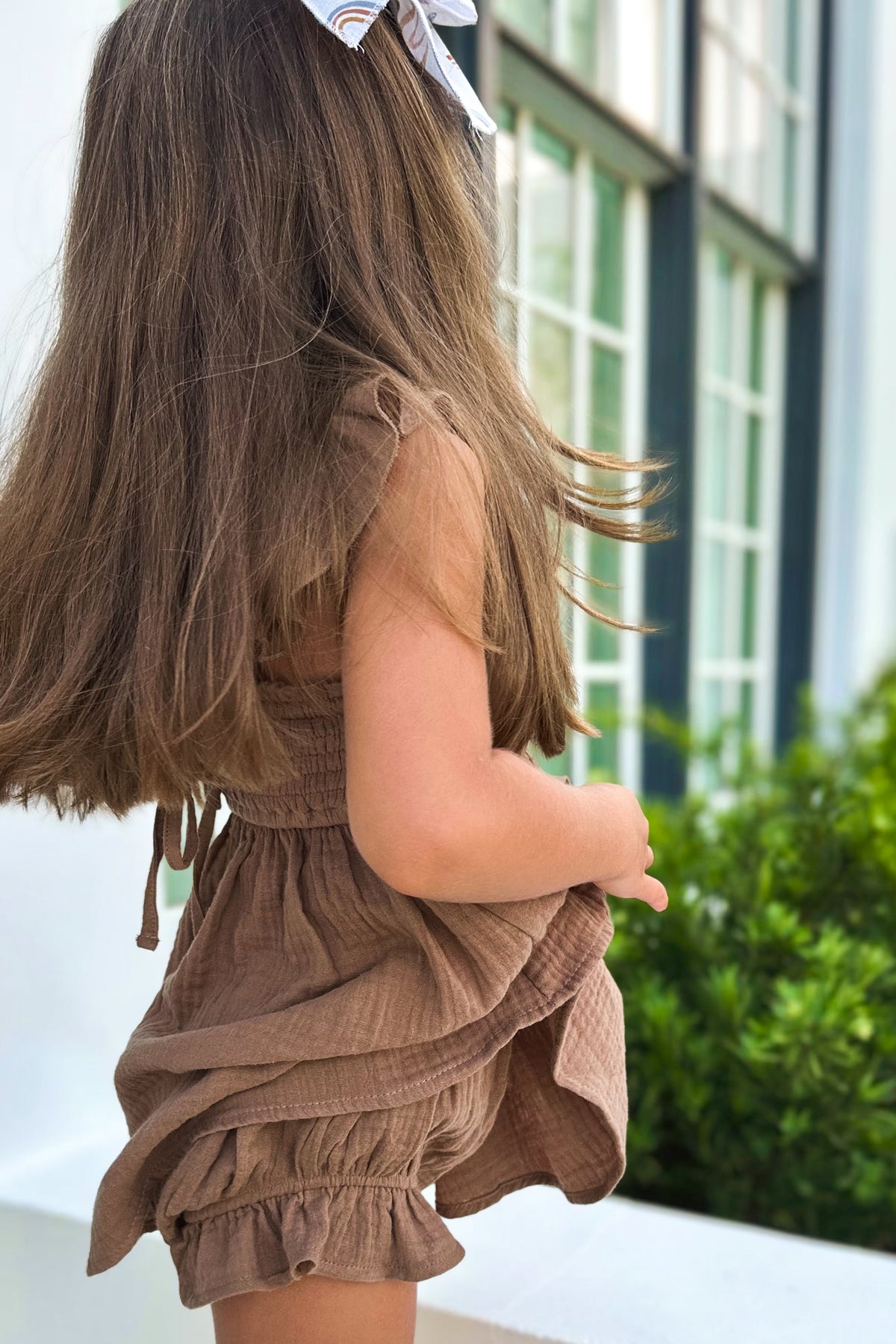 INDIE BLUE Separates Petal Bloomers (mocha muslin)