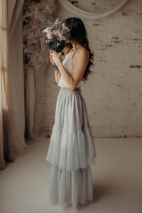 INDIE BLUE Women Women's Nila Skirt (airy blue tulle) FINAL SALE