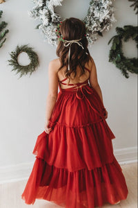 INDIE BLUE Dresses Wendy Dress (venetian red tulle)