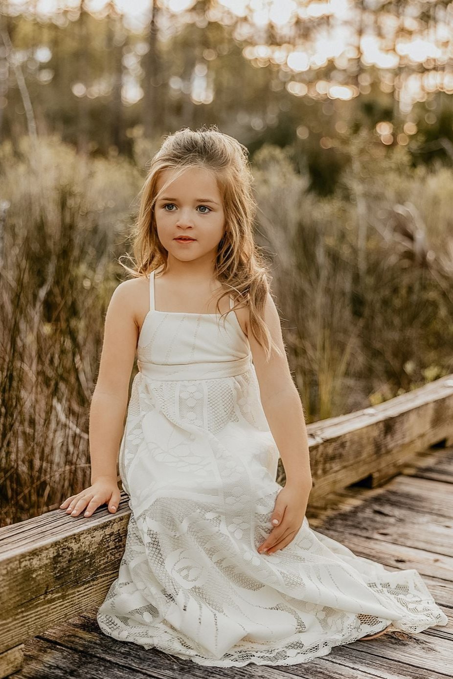 INDIE BLUE Dresses Phoebe Lace Dress (ivory)