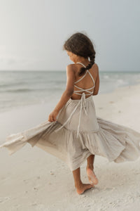 INDIE BLUE Dresses Wendy Dress (soft gray muslin)