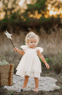 INDIE BLUE Dresses Fawn Dress (antique ivory tulle)
