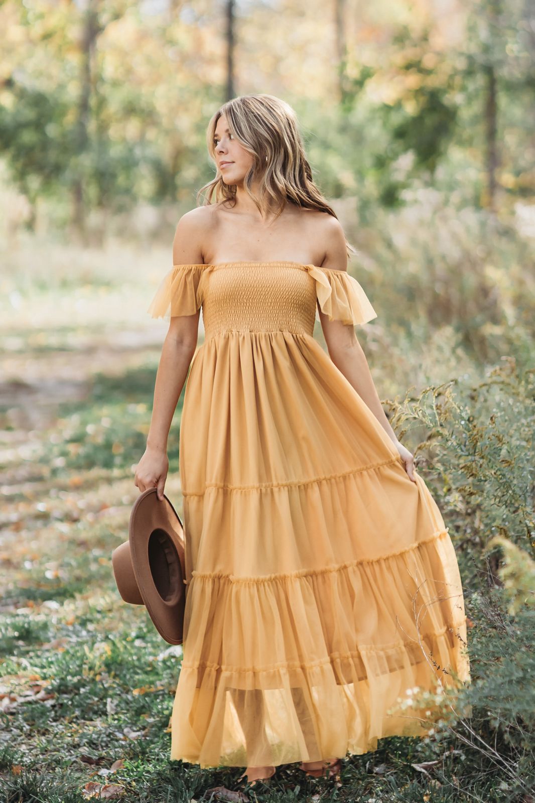 INDIE BLUE Women Women's Marabella Dress (saffron tulle)