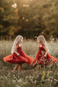 INDIE BLUE Dresses Juliet Dress (venetian red tulle)