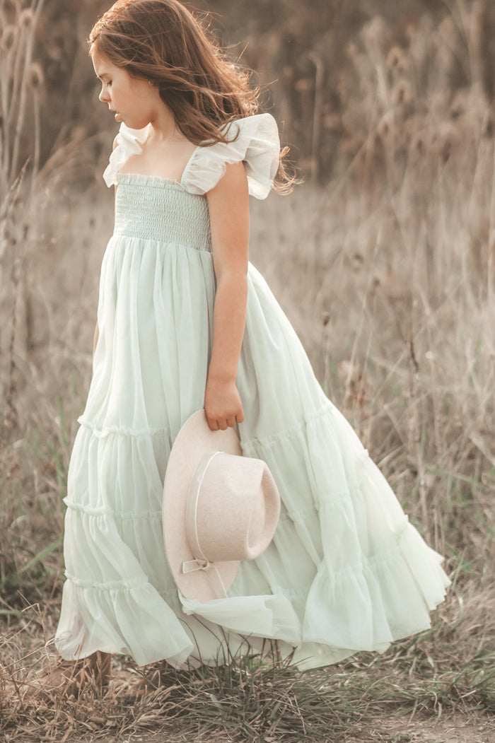 INDIE BLUE Dresses Marabella Dress (mint tulle)