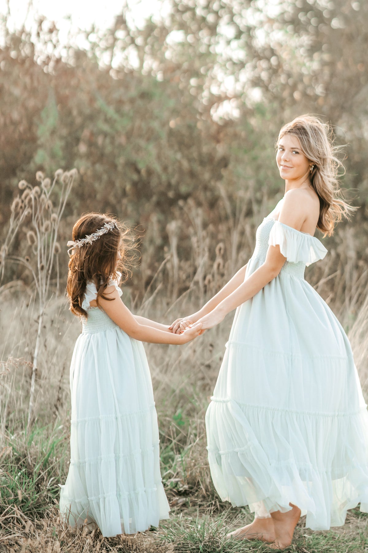 INDIE BLUE Dresses Marabella Dress (mint tulle)