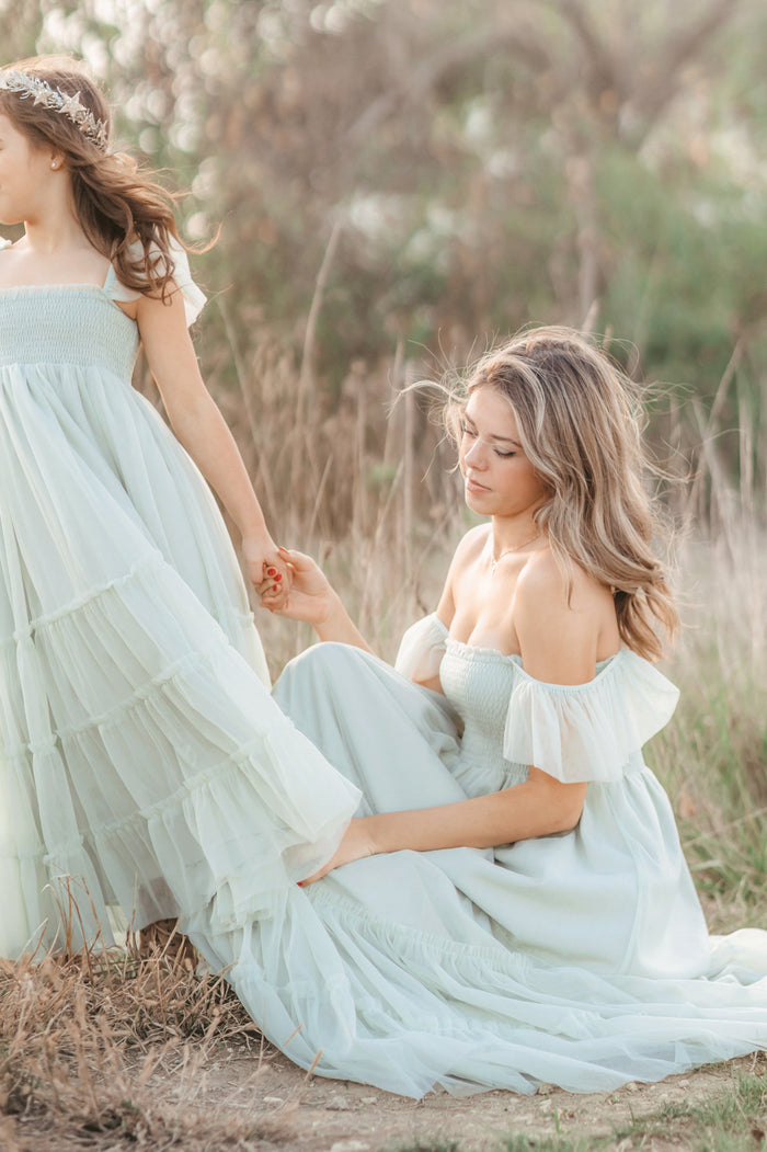 INDIE BLUE Women Women's Marabella Dress (mint tulle)